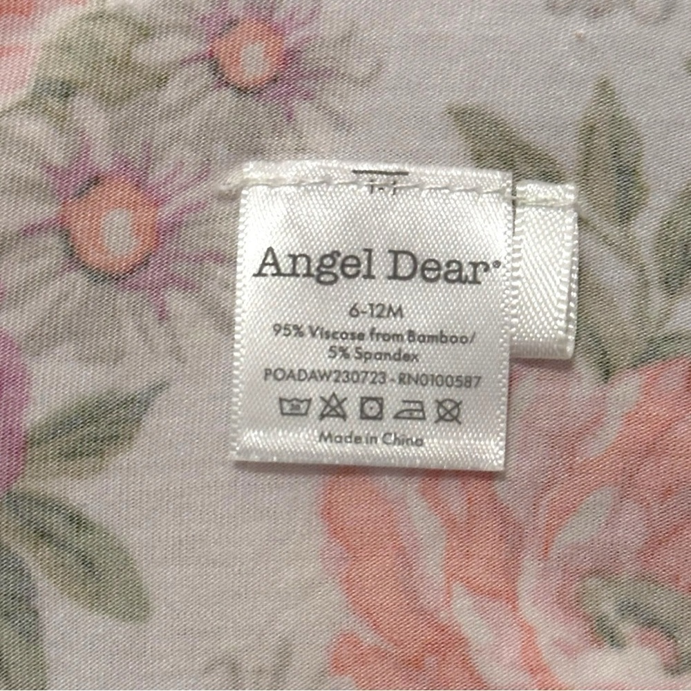 Angel Dear Bamboo Floral Baby Cap 6-12 Months - Picture 3 of 3